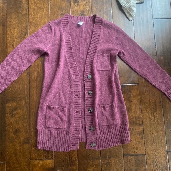 Purple knit cardigan - Picture 1 of 3